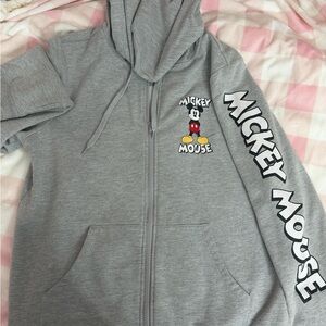 Disney Gray Mickey Mouse Kids Hoodie